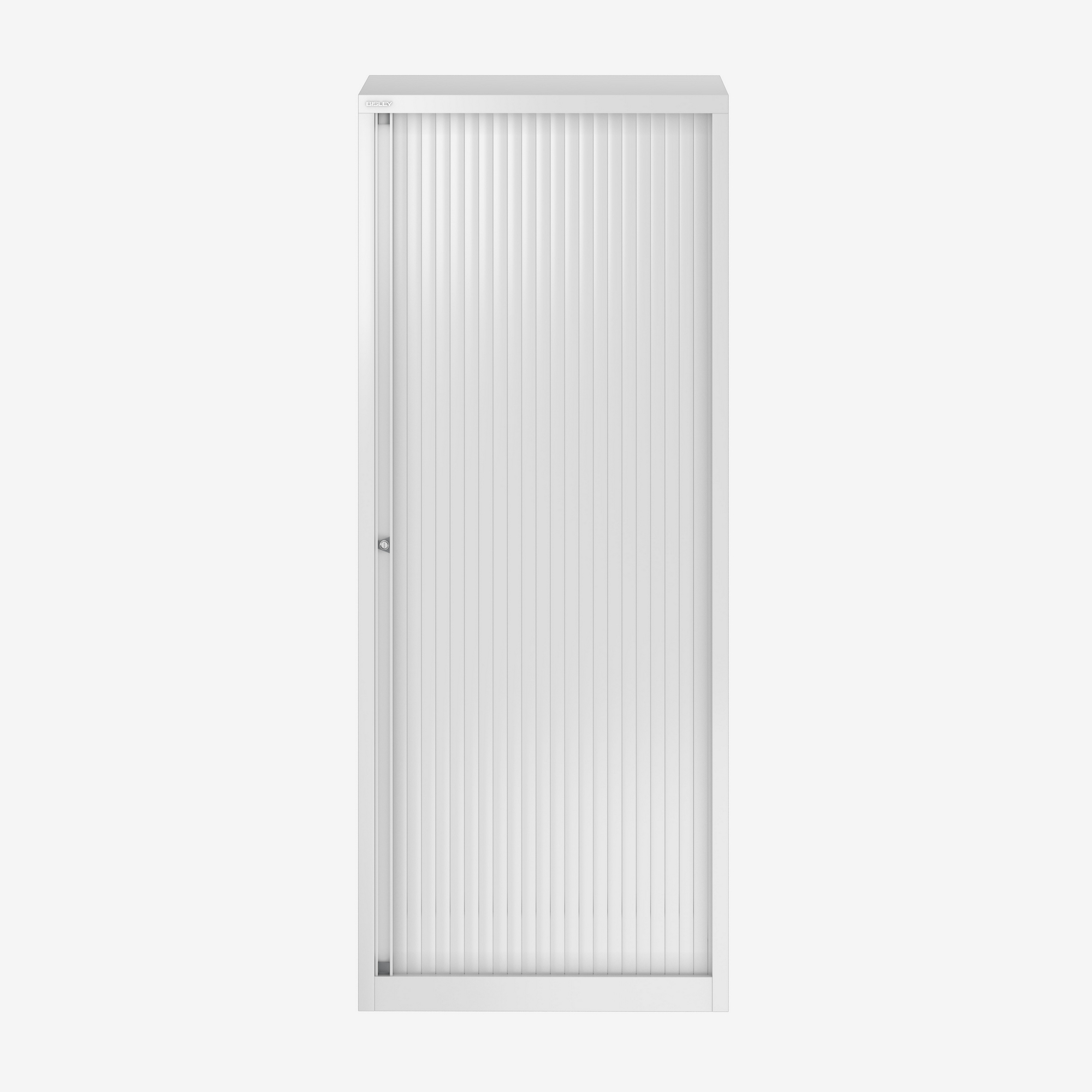800mm Wide Tall Tambour Unit in Traffic White | Bulk Buy | Bisley Direct