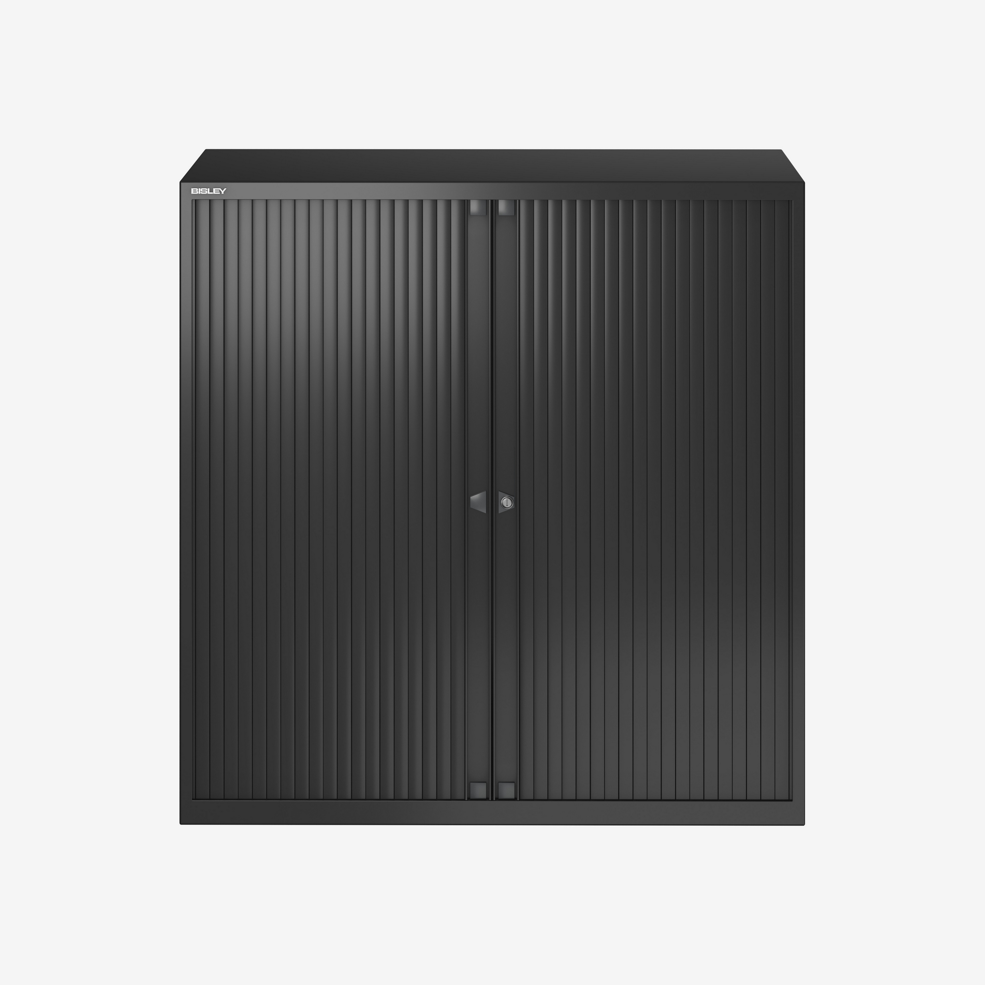 Bisley Steel Tambour Unit with Shelf in Black | Bisley Direct