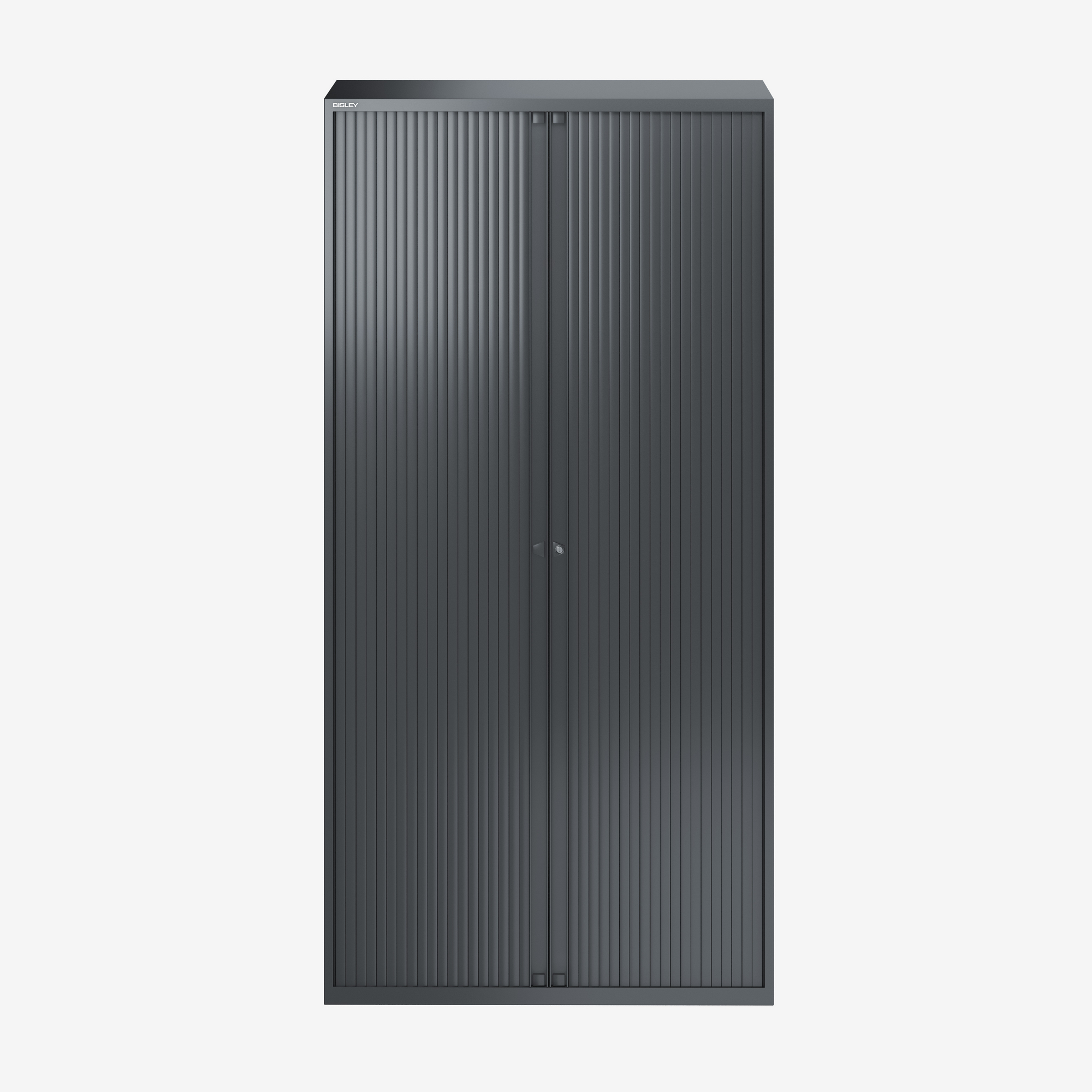 Tall Euro Tambour Unit for Storage in Anthracite Grey | Bisley Direct