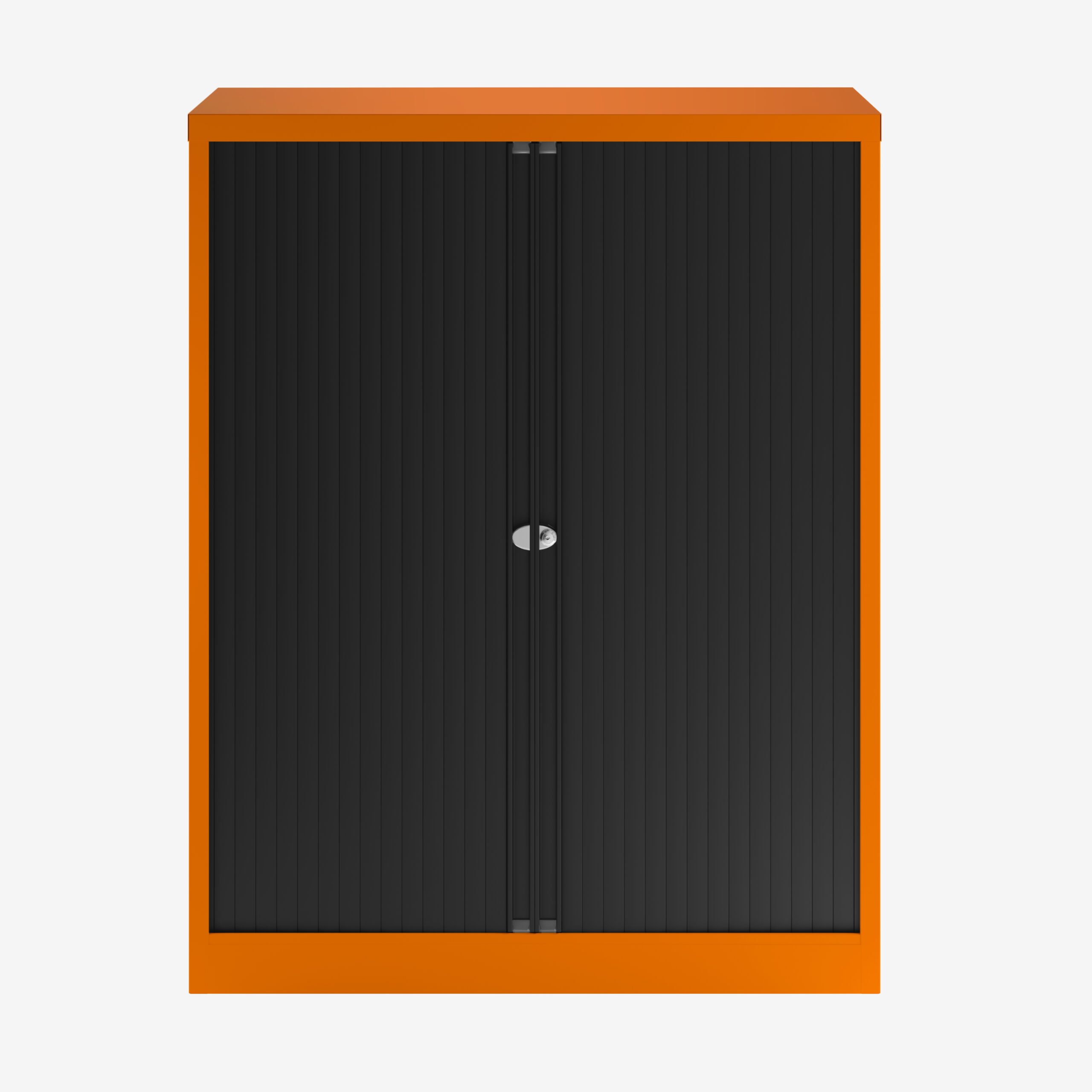 1000MM Wide Bisley Steel Tambour Unit in Orange | Bisley Direct