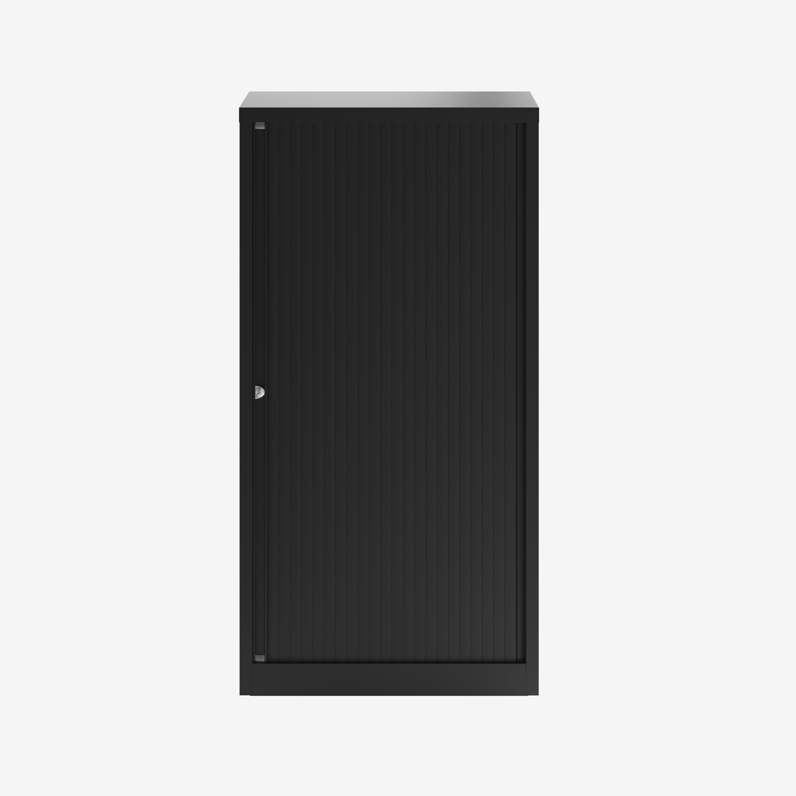 800mm Wide Steel Tambour Unit in Black | Bisley Direct