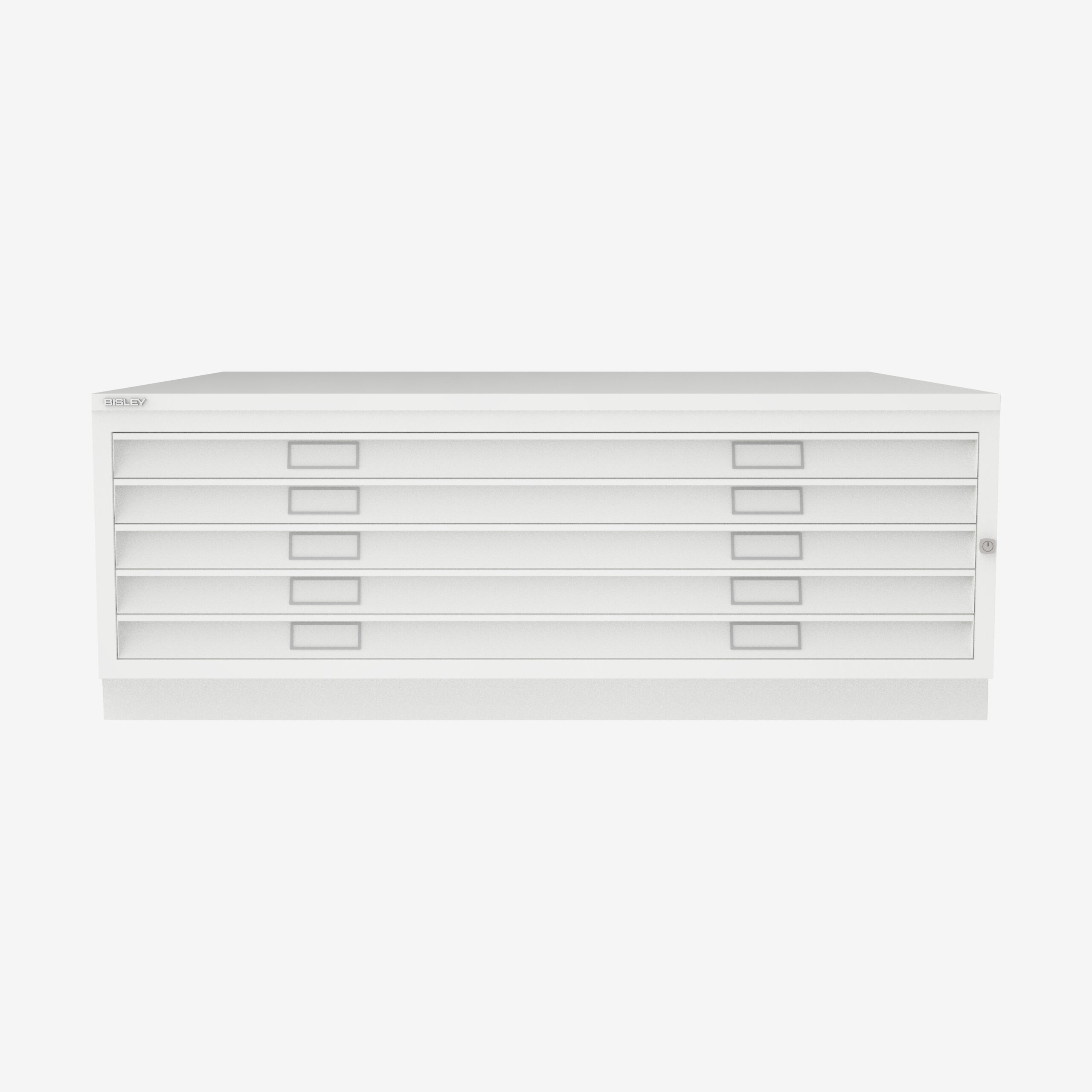 A0 Bisley Plan Filing Cabinet Wholesale in Traffic White | Bisley Direct